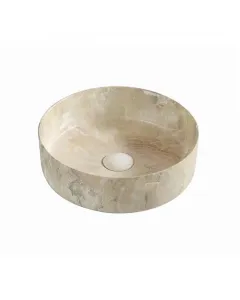 Bathco mosdókagyló dallas pultra ültethető, dekorált porcelán mosdó méret: 36 cm x 36 cm x 12 cm  kör alakú forma  túlfolyó n�