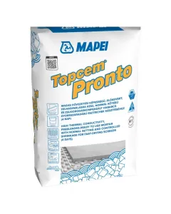 Mapei topcem pronto gyorskötésű esztrich beltéri és kültéri használatra 12 óra múlva járható, 4 nap után burkolható zsugorodá