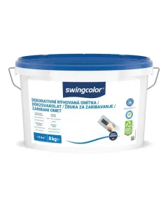 Swingcolor dörzsvakolat külső és belső használatra megvédi a falat a külső hatásoktól Ütés- és kopásálló felbontás után 