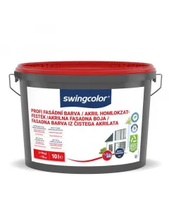 Swingcolor akril homlokzatfesték fehér színben  kültéri használatra időjárásálló könnyen felvihető és jó fedőképességű