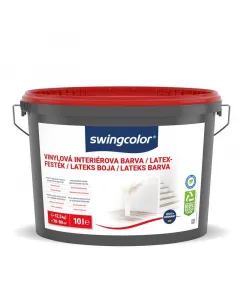 Swingclor beltéri, latex falfesték könnyen felvihető kiváló fedőképesség kiadós magasfényű, hófehér