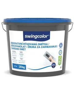 Swingcolor dörzsvakolat falak és homlokzatok díszítésére felbontás után azonnal, hígítás nélkül felhasználható hatékonyan v�
