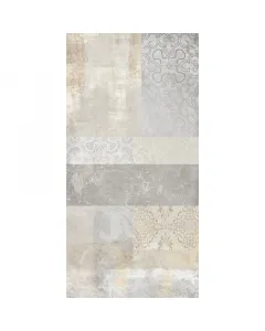 Modern, időtálló dekorcsempe színe: bézs-szürke  mérete: 60x120 cm 1,48 m2 kiszerelés
