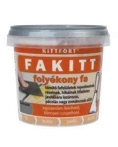 Folyékony fa, más néven fakitt szürke színben, 500 g-os kiszerelés finom, krémes állag, vízbázisú összetétel fa, farostlemez, 