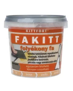Folyékony fa, más néven fakitt paliszander színben, 500 g-os kiszerelés finom, krémes állag, vízbázisú összetétel fa, farostlem