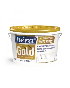 Héra gold falfesték beltéri használatra fehér színű matt felület kiemelkedő fedőképesség megfelelő felület-előkészítés es