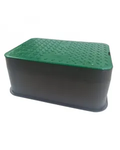 Stebo csapszekrény földfelszín alatti vízcsatlakozások védelmére 260x385x175 mm-es téglalap alakú kivitelben levehető, zárható �