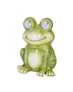 Lumineo napelemes lámpa aranyos béka dizájn játékos, mozgó szemekkel akár 8 óra világítási idő 72 lm, hidegfehér fény