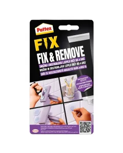 Pattex fix & remove visszaszedhető ragasztó könnyen felhordható kötési sebesség: 2,3 mm/24 óra felhordás után 24 órával terhelh