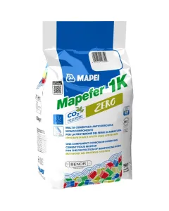 Mapei mapefer 1k zero egykomponensű, cementkötésű korrózióvédő habarcs betonacélok védelmére alkalmas rozsdásodott vasbetétek p