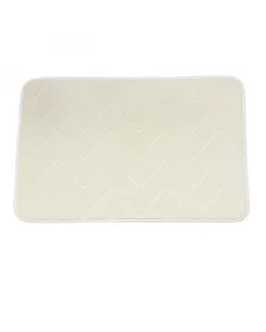 Quadrat fürdőszobaszőnyeg memotex ekrü színben mérete: 40 x 60 cm textil anyagú fürdőszobaszőnyeg  világos ekrü árnyalat ideá