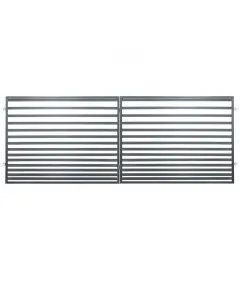 Polbram selena kétszárnyú kapu 300 x 150 cm-es méretben galvanizált színe: antracit (ral7016) korrózió elleni védelemmel festést 