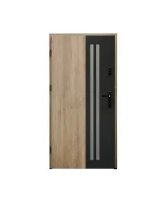 O.k. doors tul acél bejárati ajtó kültéri használatra 68 mm vastag ajtószárny eps töltettel  2 db, 3 ponton záródó zár a fokoz