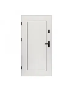O.k. doors bejárati ajtó fehér, balos kivitel ajtószárny vastagság: 55 mm, eps töltettel acél anyag 2 különálló, 3 ponton záró