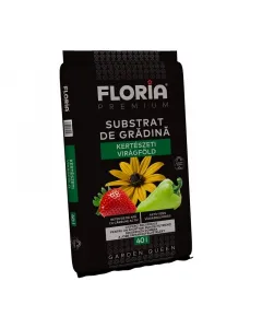 Floria premium kertészeti virágföld 40 l-es kiszerelésben mikorrhiza gombákkal a hatékonyabb tápanyag- és vízfelvételért univerz�