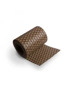 Rattan art belátásgátló szalag barna színben univerzális méret: 19 cm × 2600 cm-es szalag időjárásálló kivitel tartós polyratt