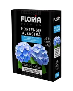 A floria premium kristályos szerkezetű műtrágya elősegíti a virágok intenzív kék színének kialakulását kiegyensúlyozott tápan
