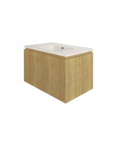 Baden haus kelly fürdőszobabútor szett tabak tölgy színben mdf szerkezet 16 mm, belső fekete felülettel  pvc bevonat 0,4 mm puha zá