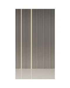 Falpanel metal wave fémhatású megjelenéssel méret: 21 cm x 290 cm / felület: 0,609 m2  anyag: pvc, könnyen tisztítható telepítés