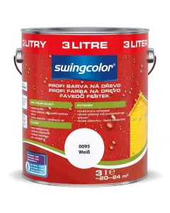 Swingcolor favédő festék kültéri használatra selyemfényű, fehér felület vizes bázisú, gyors száradás rugalmas, időjárásáll
