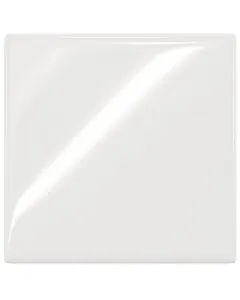 Falicsempe polaris fehér fényes kivitelben 10x10 cm méret elegáns fényes felület világos, letisztult megjelenés 1,1 m²/csomag