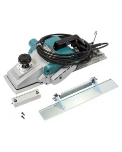 Elektromos ácsgyalu 1200 w-os motorral 170 mm gyalulási szélesség és 0-2 mm gyalulási mélység 529 mm hosszú alumínium talplemez 15