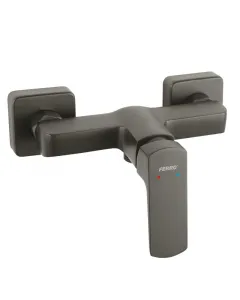 Gun metal zuhany csaptelep modern kivitelben matt, karakteres felület egykaros, pontos szabályozás fali, helytakarékos kialakítás g1/2