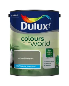 Dulux a nagyvilÁg szÍnei beltéri falfesték 5 l suttogó fenyves matt árnyalat kiváló fedőképesség, nagy kiadósság rövid szárad