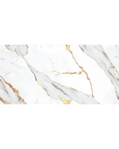 Lucia gold greslap, 60×120 cm-es méretben szín: fehér, arany márványhatású erezettel rektifikált élkialakítással padlófűtésh