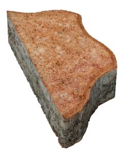 FRÜHWALD TOSCANA - félszegélykő 11x22x6cm (őszi lomb)