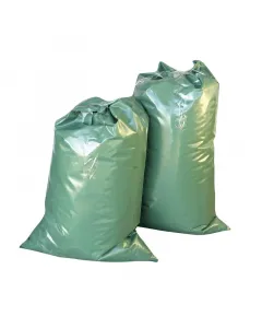 Sittes zsák építési hulladékhoz Újrahasznosított polietilén alapanyag nagyméretű, 55 × 115 cm kb. 25 kg terhelhetőség szóród�