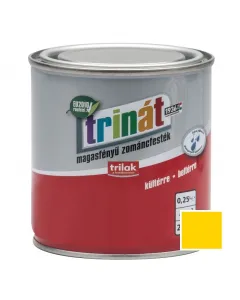 Beltéri vagy kültéri fa- és fémfelületeken a trinÁt zománcfesték tartós védelmet biztosítoldószeres összetétele kiváló fed�