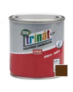 A trinÁt zománcfesték sokoldalúan alkalmazható fa- és fémfelületek kezeléséreoldószeres összetétele révén strapabíró, tart�