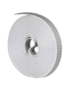 Színe: szürke anyaga: műszál hossza: 12 m szélessége: 14 mm megerősített szélek