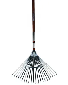 Fém korrózióálló acélfogak munkaszélesség: 50 cm 130 cm-es fanyéllel