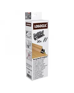 Logoclic k40, k50, k58, k58c, k58d és k80-as szegőlécekhez egyszerű telepítés rejtett rögzítés és kábelvezetés roncsolásmentes 