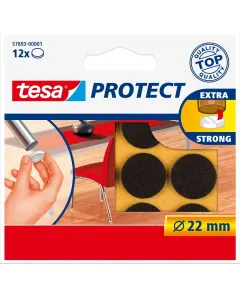 Tesa protect - filckorong (Ø22mm, barna, 12db)