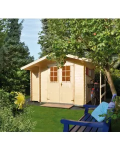 Alapterület: 4,41 m² gerincmagasság: 226 cm falmagasság: 185 cm falvastagság: 19 mm kétszárnyú ajtóval nyeregtetős kivitel