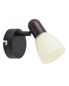 A rábalux márka spot lámpa kialakítása antik barna színével hangsúlyos enteriőrt teremt1 x max. 40 w-os e14-es foglalat biztosítja