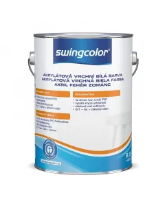 Kültéri és beltéri munkákhoz a swingcolor zománcfesték ideális a selyemfényű kivitelévelfelvihető fára, fémre vagy kemény pvc