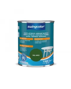 A swingcolor zománcfesték tartós selyemfényű bevonatot ad beltérben és kültéren isidőjárással és uv-sugárzással szemben ellen