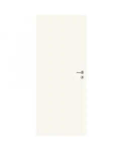 Beltéri ajtólap 75 x 210cm-es falnyílásba, zm6-os tokhoz fehér szín balos nyílásirány papírrács-térkitöltés 3 oldalon falcolt 