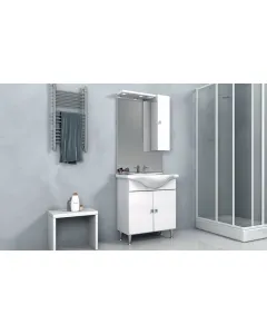 A baden haus mosdószekrény 75 cm-es kivitele ideális kis és közepes fürdőszobákbavilágos fehér színének köszönhetően letisztu