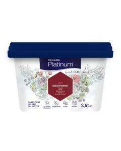 A poli-farbe platinum beltéri falfesték meggybordó színével egyedi hangulatot visz otthonábagélesített állagának köszönhetően c