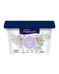 Matt felületet biztosít a poli-farbe platinum, amely modern beltéri falfesték a lakótérhezkiemelkedő fedőképessége révén takaré