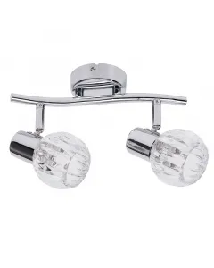 Krómszínű kialakításával a rÁbalux spot lámpa modern lakásokban is jól mutatkét darab e14 foglalat akár 2 x 40 w-os izzóvalip20