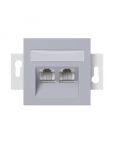 Rj45-ös csatlakozóhoz műanyag ezüst színű