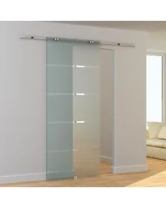 85 x 205 cm-es savmart, csíkozott üveg helytakarékos könnyű beszerelés vasalattal