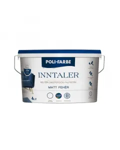 Belső terekhez a poli-farbe márka beltéri falfestéke különösen matt felületet adtartós bevonatának köszönhetően hosszabb ideig 