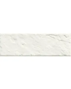 Falicsempe téglautánzatú kivitelben tubadzin, fehér szín 23,7 × 7,8 cm méret 10 mm vastagság beltéri használatra